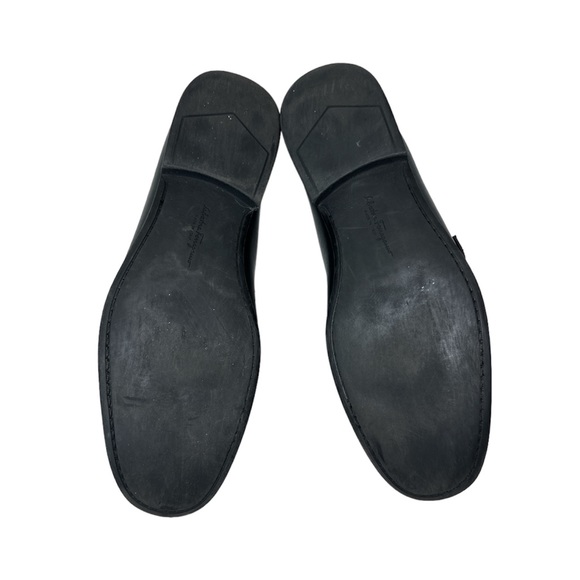 Salvatore Ferragamo Navarro Bit Leather Loafer Black Men’s 8.5 - Picture 5 of 5